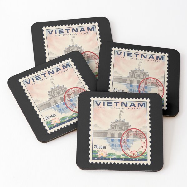 Item preview, Hue Vietnam Imperial Citadel Perfume River Stamp Sticker designed and sold by stickercuffs.