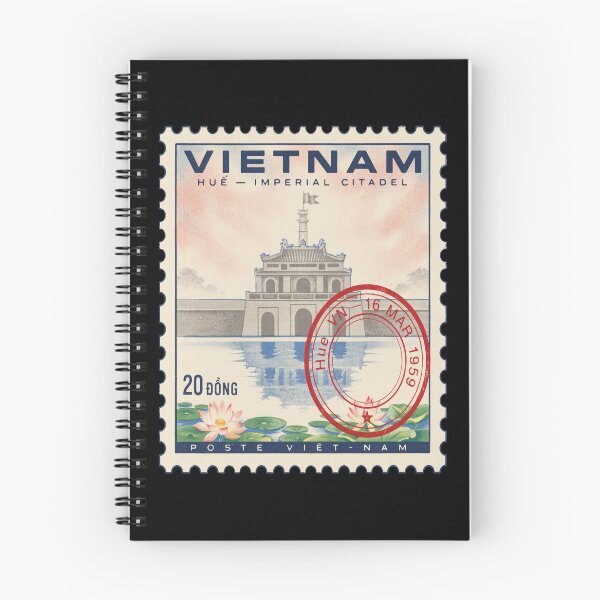 Item preview, Hue Vietnam Imperial Citadel Perfume River Stamp Sticker designed and sold by stickercuffs.