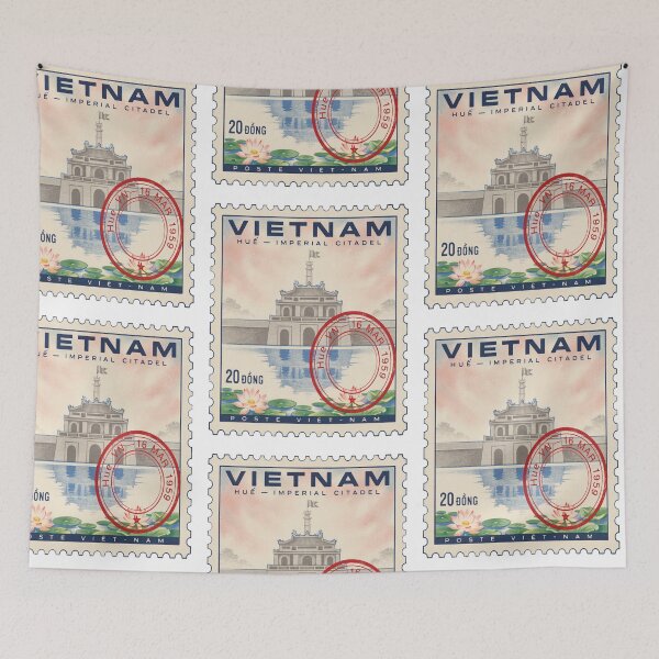 Item preview, Hue Vietnam Imperial Citadel Perfume River Stamp Sticker designed and sold by stickercuffs.
