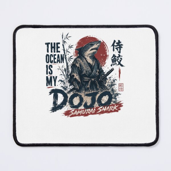 Item preview, The Ocean Is My Dojo Samurai Shark Japanese Warrior Martial Arts Ocean Life designed and sold by RetroMini2026.