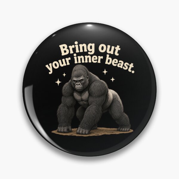Item preview, Bring Out Your Inner Beast Gorilla Gym T-Shirt | Motivational Fitness Design designed and sold by HumbleAthlete.