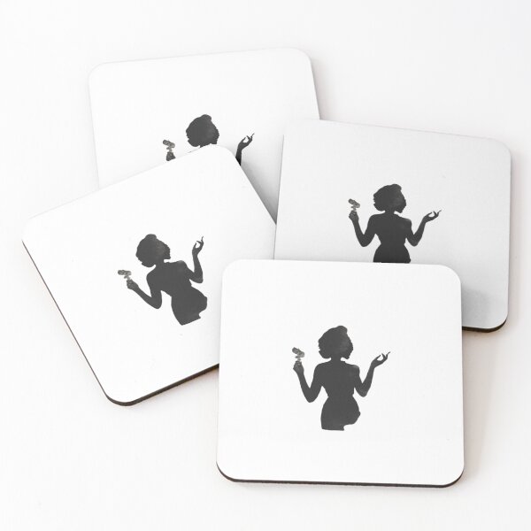 Item preview, Vintage Noir Woman Silhouette Mysterious Elegant Silhouette Art designed and sold by ByKayaPrints.
