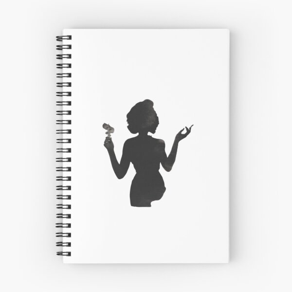 Item preview, Vintage Noir Woman Silhouette Mysterious Elegant Silhouette Art designed and sold by ByKayaPrints.
