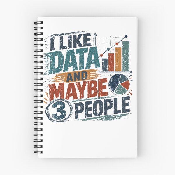Item preview, I Like Data And Maybe 3 People Data Scientist Analyst Statistician Funny Introvert designed and sold by RetroMini2026.