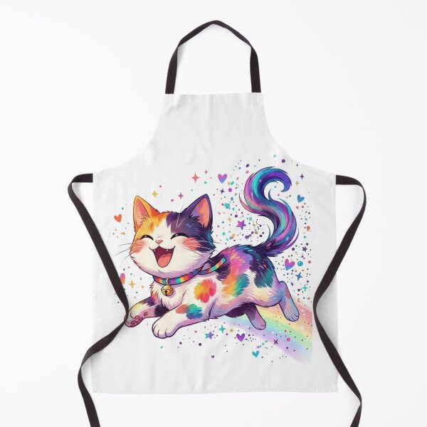 Item preview, Rainbow Kawaii Cat Magic Sticker designed and sold by ExploreAura Studio.