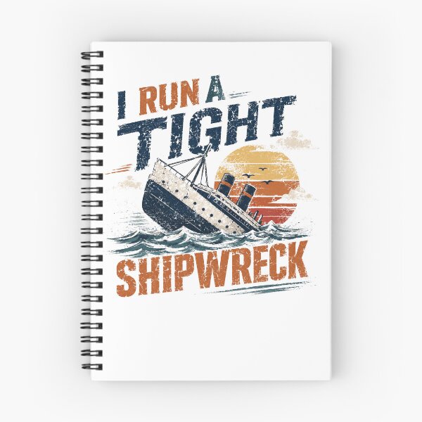 Item preview, I Run A Tight Shipwreck Sarcasm Humor Chaos Life Adulting designed and sold by RetroMini2026.