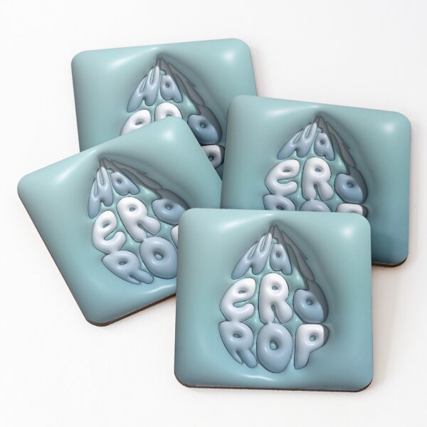 Item preview, Waterdrop 3D Typography Shaped Like a Water Drop designed and sold by AniDragonfly.