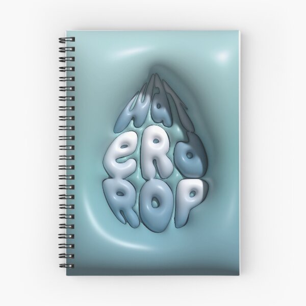 Item preview, Waterdrop 3D Typography Shaped Like a Water Drop designed and sold by AniDragonfly.