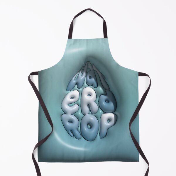 Item preview, Waterdrop 3D Typography Shaped Like a Water Drop designed and sold by AniDragonfly.