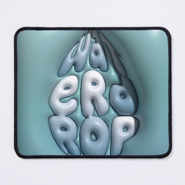 Item preview, Waterdrop 3D Typography Shaped Like a Water Drop designed and sold by AniDragonfly.