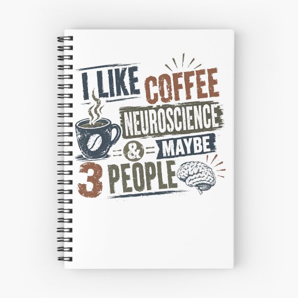 Item preview, I Like Coffee Neuroscience & Maybe 3 People Neuroscientist Introvert Science Humor designed and sold by RetroMini2026.