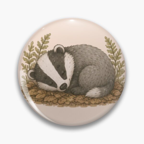 Item preview, Cozy Nap Badger designed and sold by MellowMunchkins.