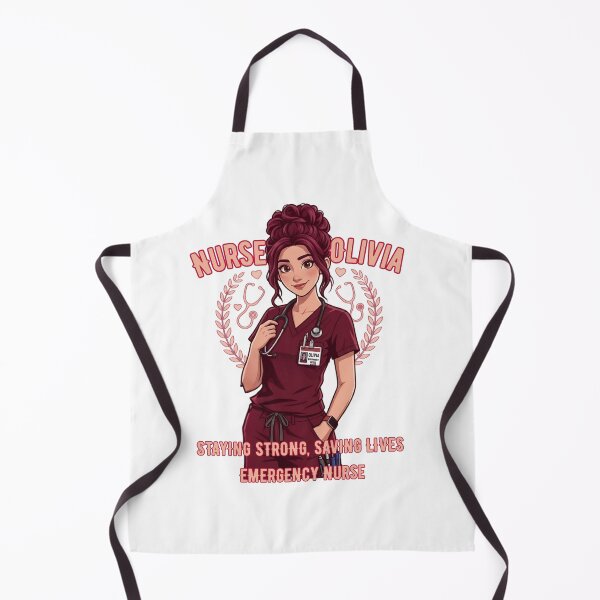 Item preview, Nurse Olivia Staying Strong Saving Lives Emergency Room Nurse designed and sold by Nurse Craft Studio.