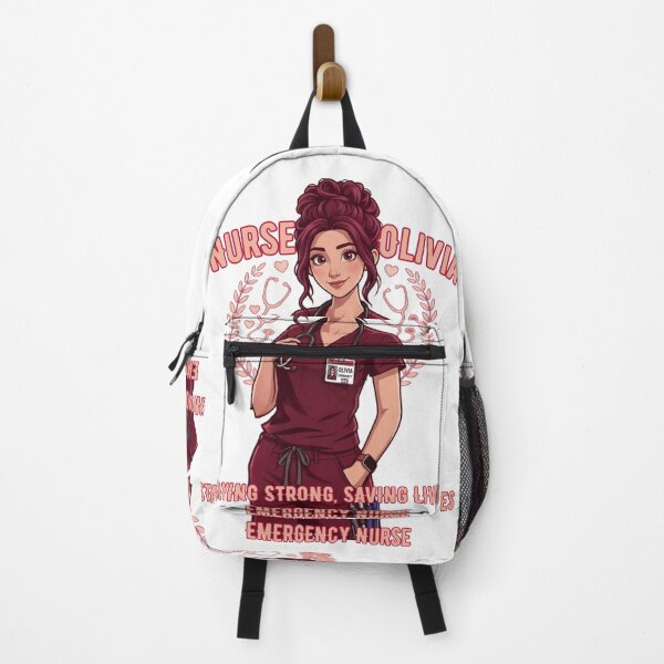 Item preview, Nurse Olivia Staying Strong Saving Lives Emergency Room Nurse designed and sold by Nurse Craft Studio.