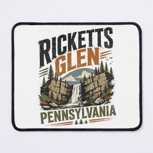 Item preview, Ricketts Glen Pennsylvania State Park Hiking Outdoors Waterfall designed and sold by RetroMini2026.