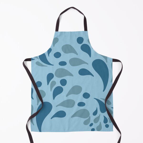 Item preview, Minimalist Ocean Blue Water Droplet Seamless Pattern designed and sold by Jyoti Digital Artist.