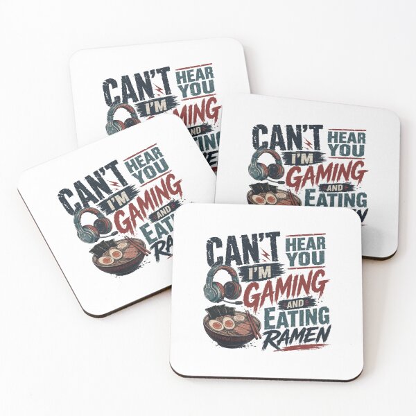 Item preview, Can't Hear You I'm Gaming And Eating Ramen Gamer Japanese Foodie Enthusiast designed and sold by RetroMini2026.