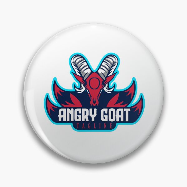 Item preview, Angry Goat Gaming Logo Icon for Esports and Print on Demand designed and sold by LeoArt007.
