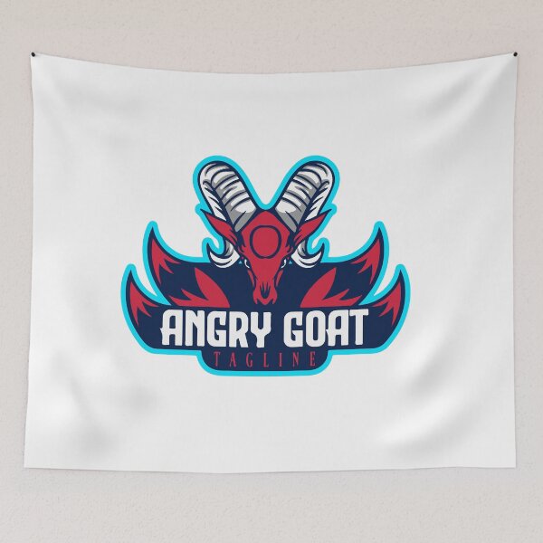 Item preview, Angry Goat Gaming Logo Icon for Esports and Print on Demand designed and sold by LeoArt007.
