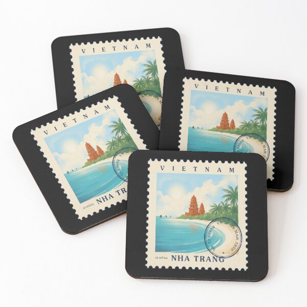 Item preview, Nha Trang Vietnam Po Nagar Coastal Stamp Sticker designed and sold by stickercuffs.