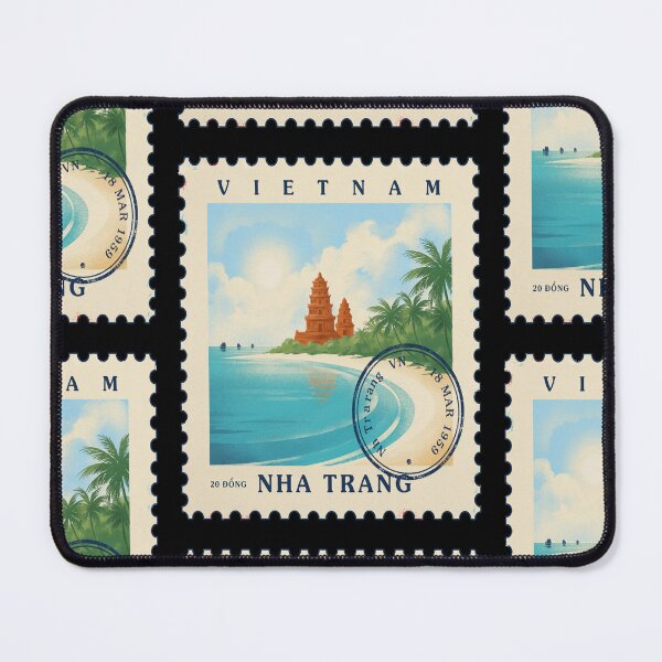 Item preview, Nha Trang Vietnam Po Nagar Coastal Stamp Sticker designed and sold by stickercuffs.