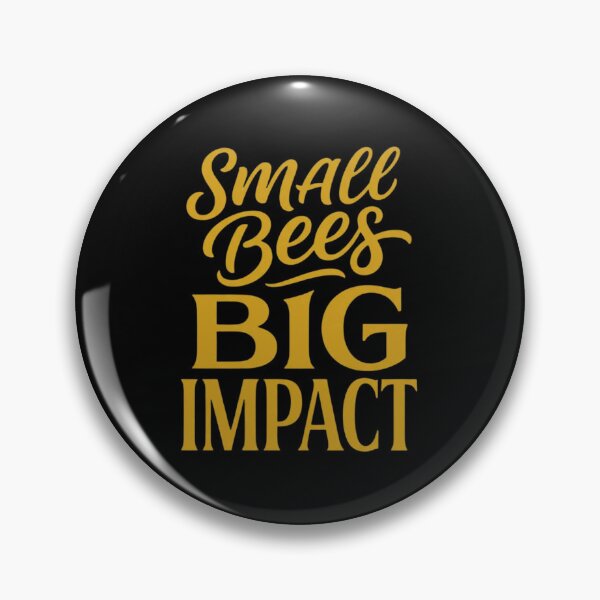 Item preview, Small Bees Big Impact | Save The Bees Typography designed and sold by Amr Darwish Graphic designer.