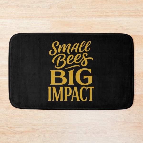 Item preview, Small Bees Big Impact | Save The Bees Typography designed and sold by Amr Darwish Graphic designer.