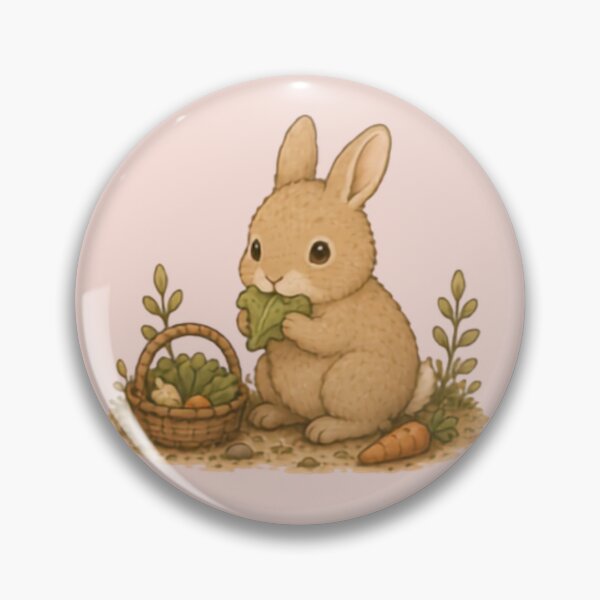 Item preview, Salad Thief Bunny designed and sold by MellowMunchkins.