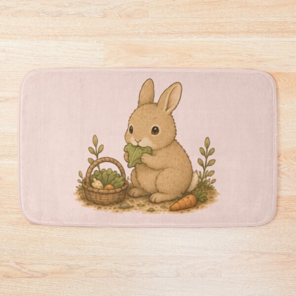 Item preview, Salad Thief Bunny designed and sold by MellowMunchkins.