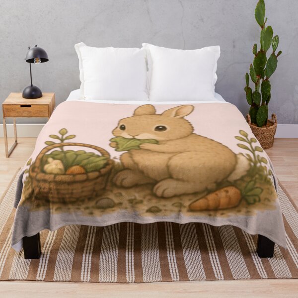 Item preview, Salad Thief Bunny designed and sold by MellowMunchkins.