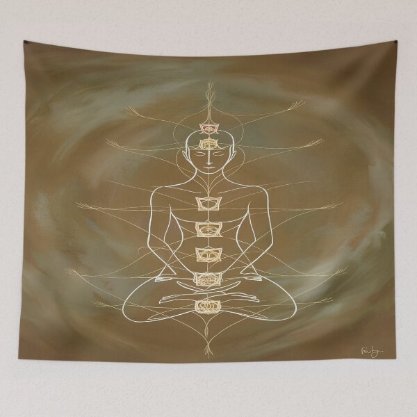 Item preview, Chakra Meditation Wall Art - Spiritual Yoga Decor for Mindfulness & Inner Peace Poster designed and sold by Resilient Art Gallery.