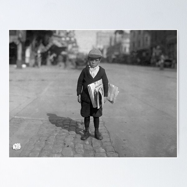 Item preview, Six Year Old Newsie - Los Angeles - 1915 designed and sold by warishellstore.