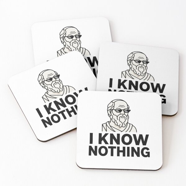 Item preview, I Know That I Know Nothing Socrates Philosophy  designed and sold by 77cherries.