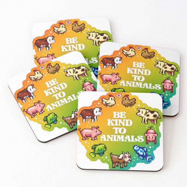 Item preview, Be Kind To Animals Stardew Valley Animal Rights Rainbow designed and sold by tesslstmoved.