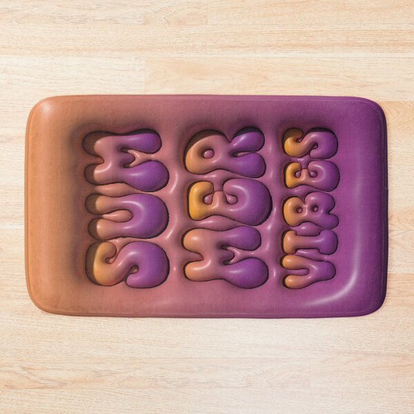 Item preview, Summer Vibes Puffy 3D Bubble Letters in Purple designed and sold by AniDragonfly.