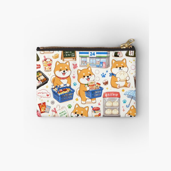 Item preview, Kawaii Shiba Inu Japanese Convenience Store Seamless Pattern | Cute Konbini Wrapping Paper Design designed and sold by kawaii animal store (in Japan).