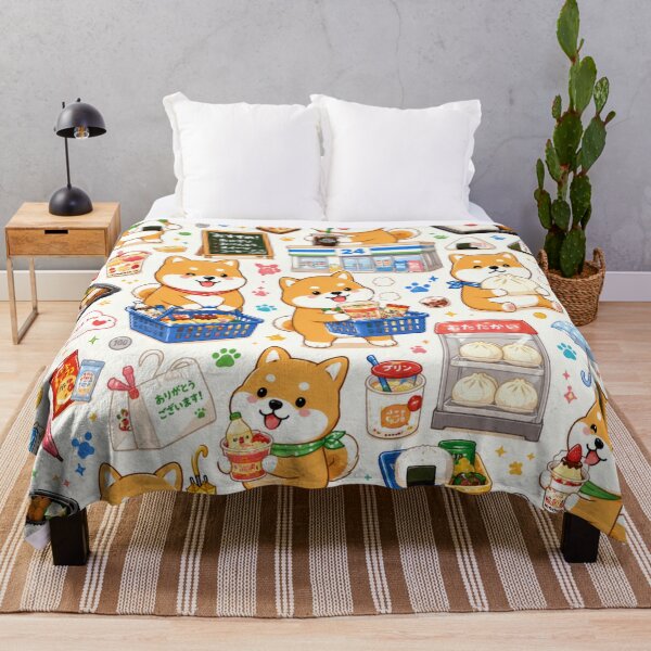 Item preview, Kawaii Shiba Inu Japanese Convenience Store Seamless Pattern | Cute Konbini Wrapping Paper Design designed and sold by kawaii animal store (in Japan).