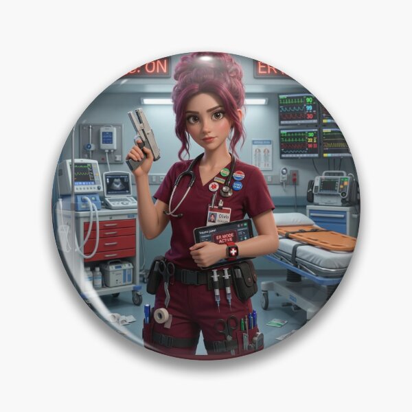 Item preview, ER Mode On Nurse Olivia Emergency Room Trauma Nurse designed and sold by Nurse Craft Studio.