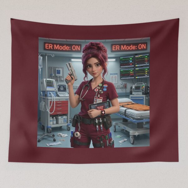 Item preview, ER Mode On Nurse Olivia Emergency Room Trauma Nurse designed and sold by Nurse Craft Studio.
