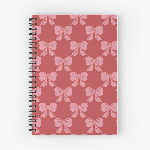 Item preview, Medium Coquette Pink Bows on Bold Red Trellis designed and sold by DColourMuse.