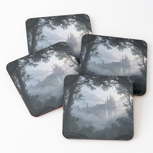 Item preview, Lost Horizon, Mystical Forest and Hidden Foggy Castle designed and sold by BlareBlare.