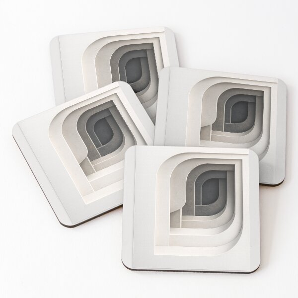 Item preview, Cut Paper Dimensions | Layered Geometric Paper Sculpture designed and sold by rigelcreation.