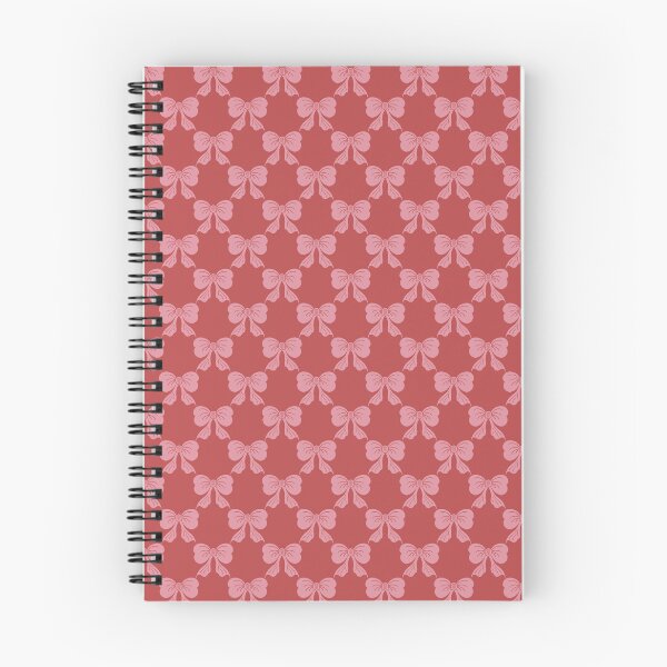 Item preview, Small Coquette Pink Bows on Bold Red Trellis designed and sold by DColourMuse.