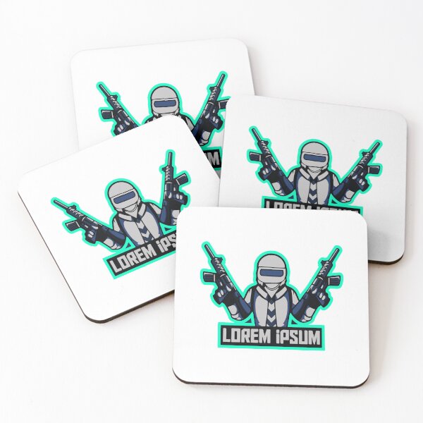 Item preview, Dual Weapon Gaming Mascot Logo Icon for Esports and Print on Demand designed and sold by LeoArt007.