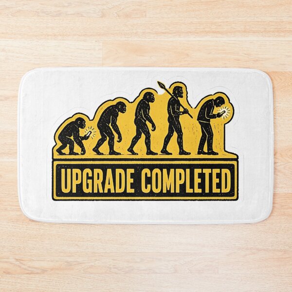 Item preview, Funny Human Evolution Upgrade Completed Smartphone Meme designed and sold by RareVisuals.
