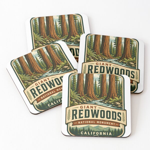 Item preview, Giant Redwoods National Monument California Travel Nature Lover Souvenir designed and sold by Simsimah26Parks.