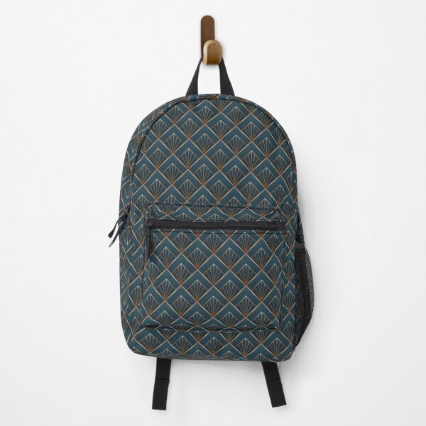 Item preview, Art Deco Pattern in Bronze and Teal Geometric designed and sold by AniDragonfly.