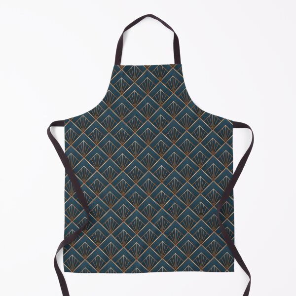 Item preview, Art Deco Pattern in Bronze and Teal Geometric designed and sold by AniDragonfly.