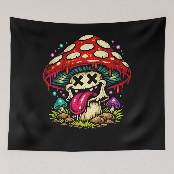 Item preview, Creepy Mushroom Zombie - Halloween Cartoon designed and sold by JonelCrafts.