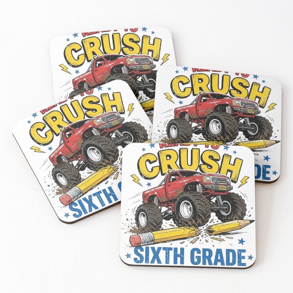 Item preview, Ready To Crush Sixth Grade Monster Truck Back To School Boys designed and sold by raedattia.